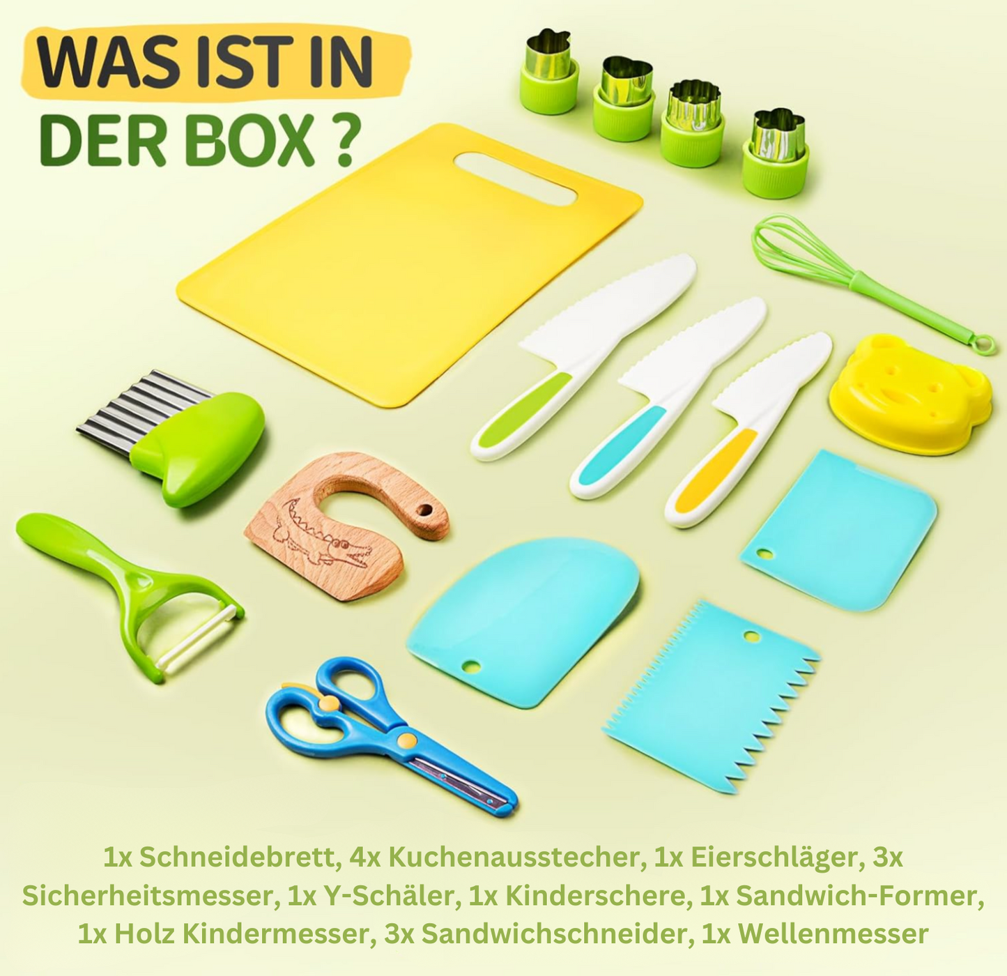 17-teiliges Kochset für Kinder ab 2 Jahren