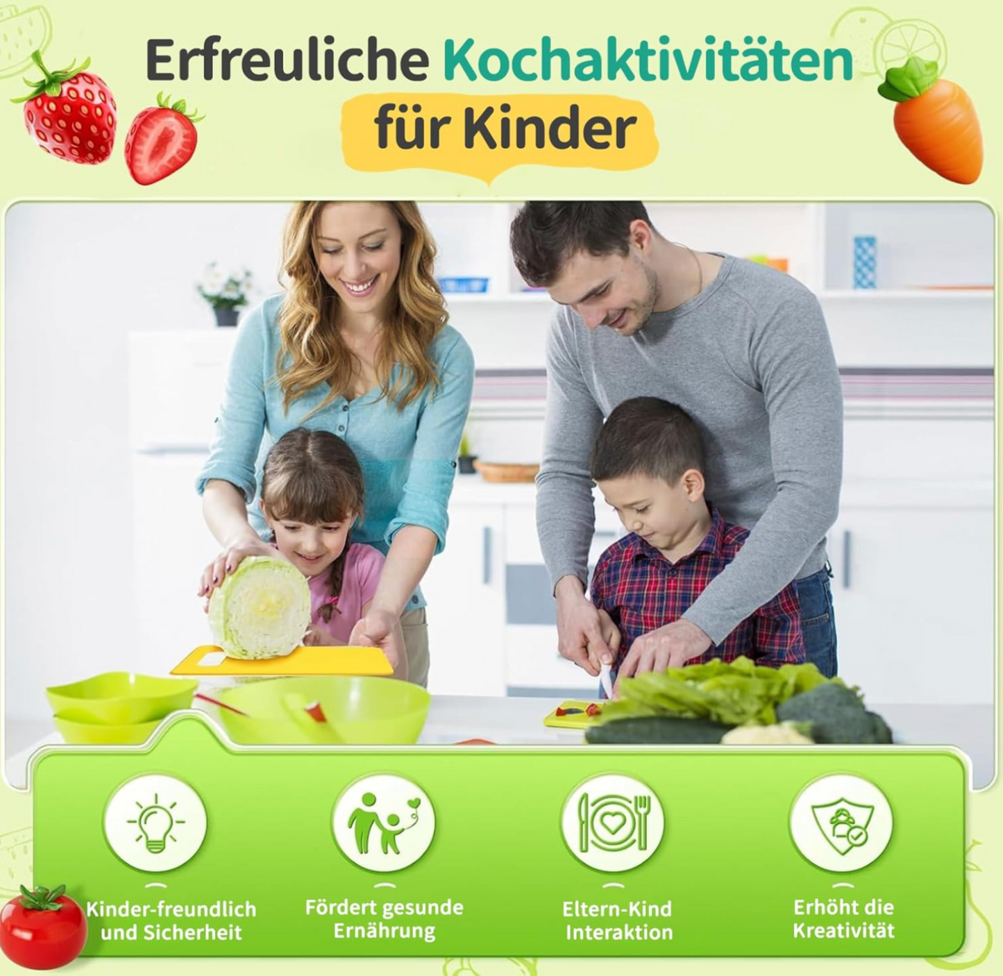 17-teiliges Kochset für Kinder ab 2 Jahren